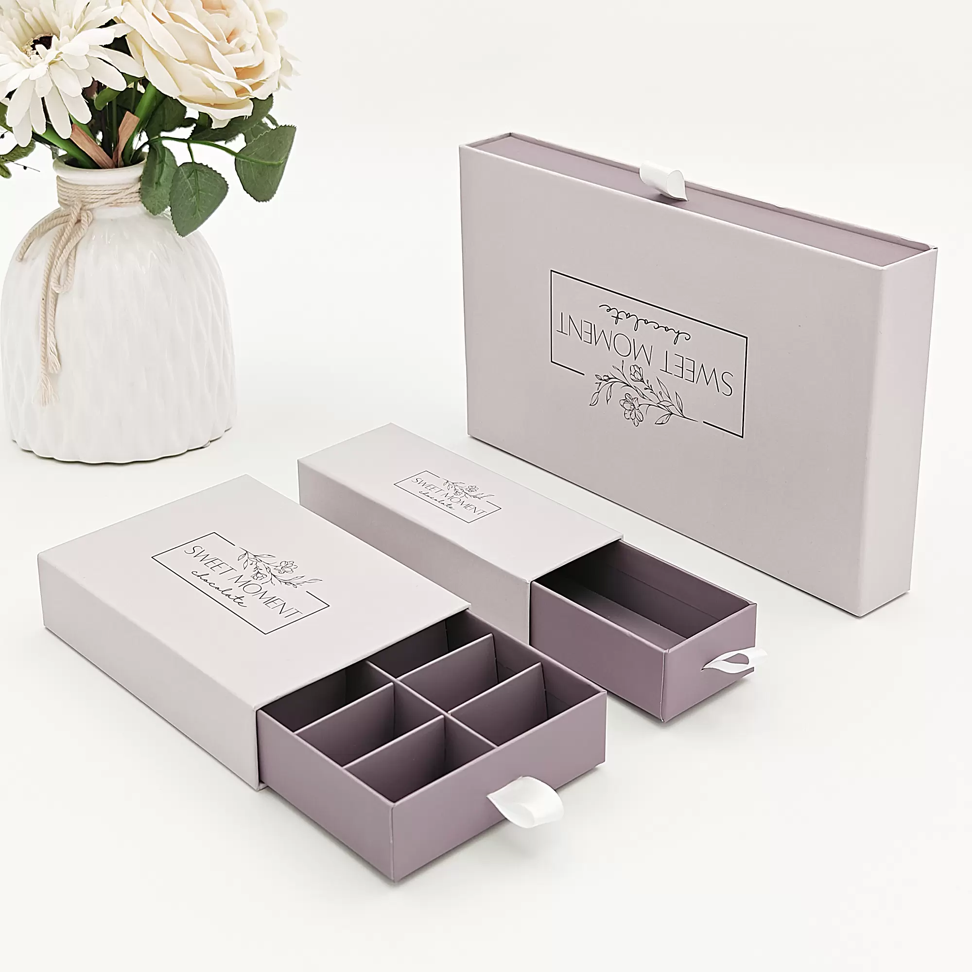 Boîtes à tiroirs rigides personnalisées