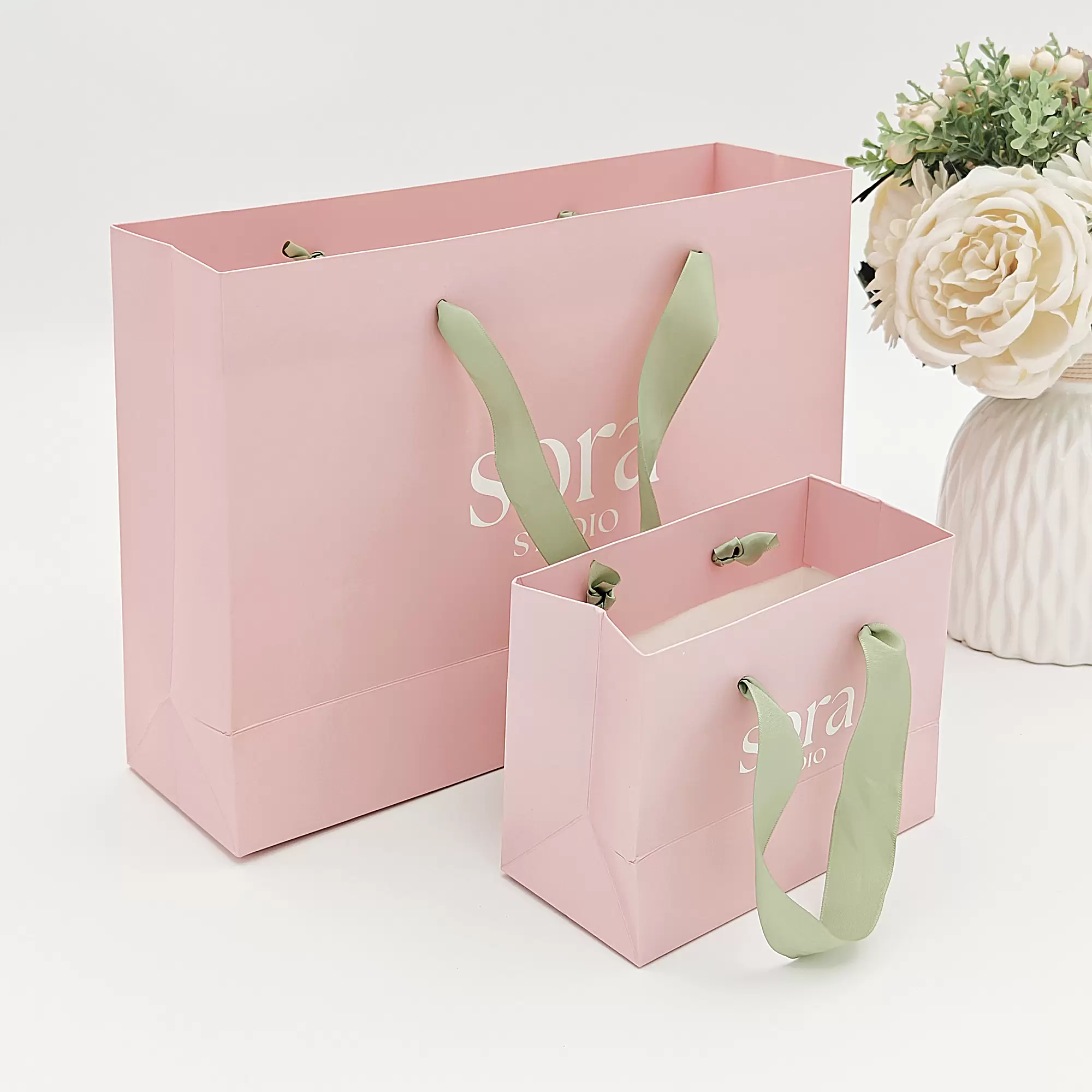 Sacs de courses en papier personnalisés 