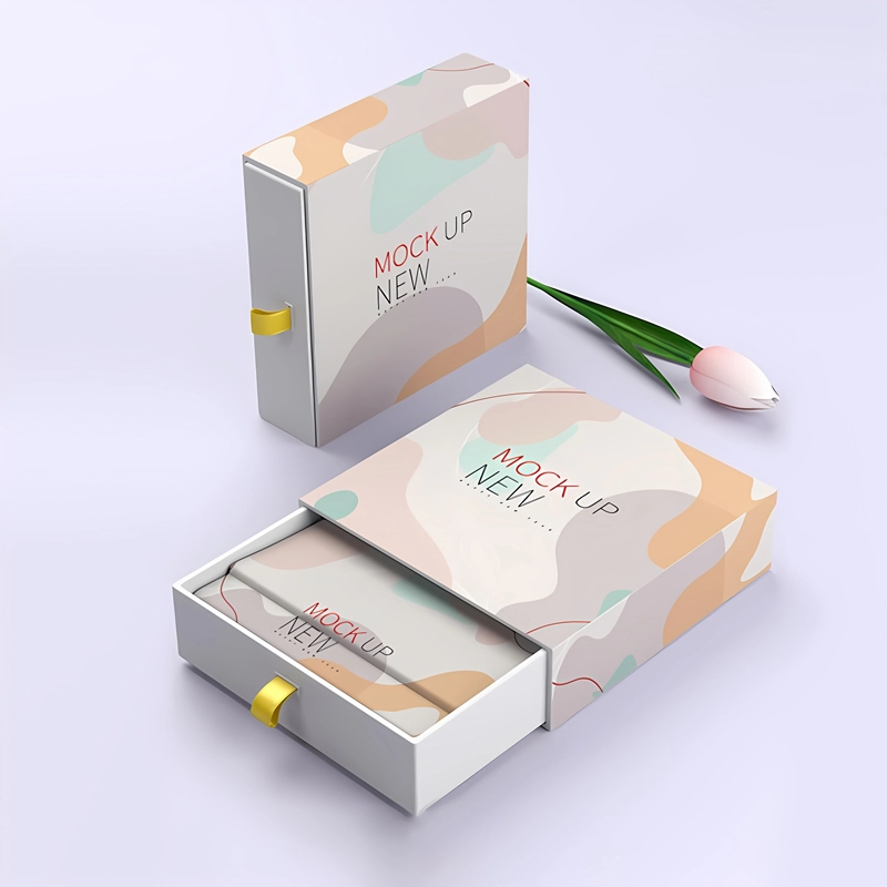 Coffrets cadeaux à tiroirs en carton