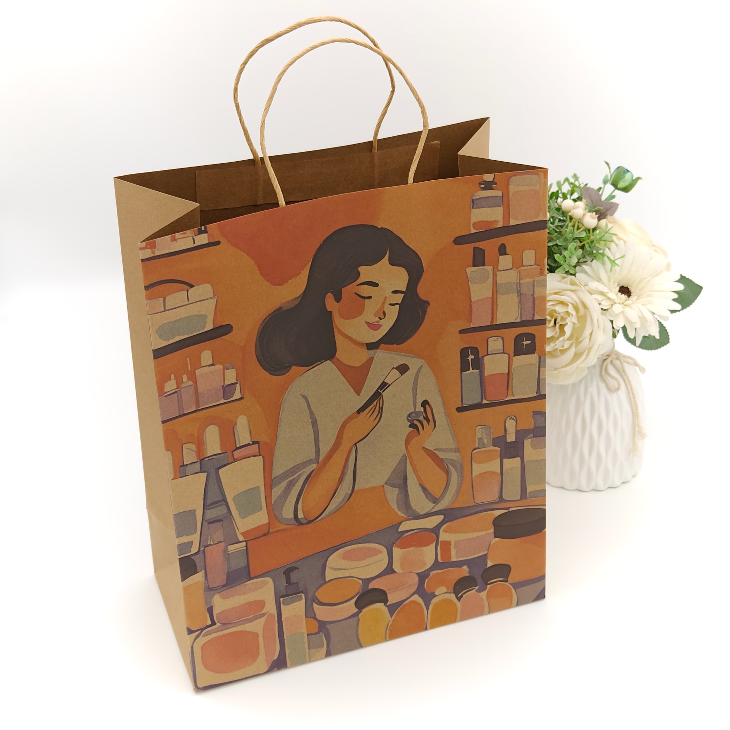 Sacs en papier à poignées torsadées 