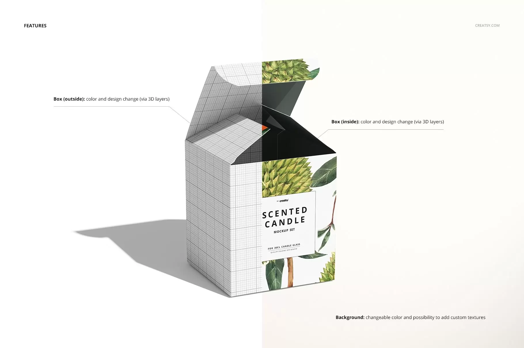  Emballage de boîtes à bougies