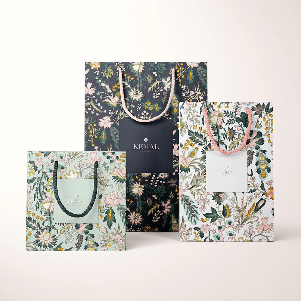  Sacs en papier imprimés 