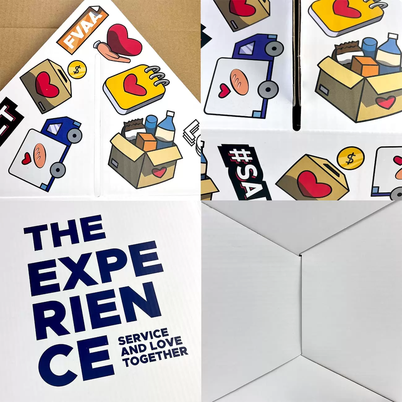  Boîtes d'emballage en carton ondulé 