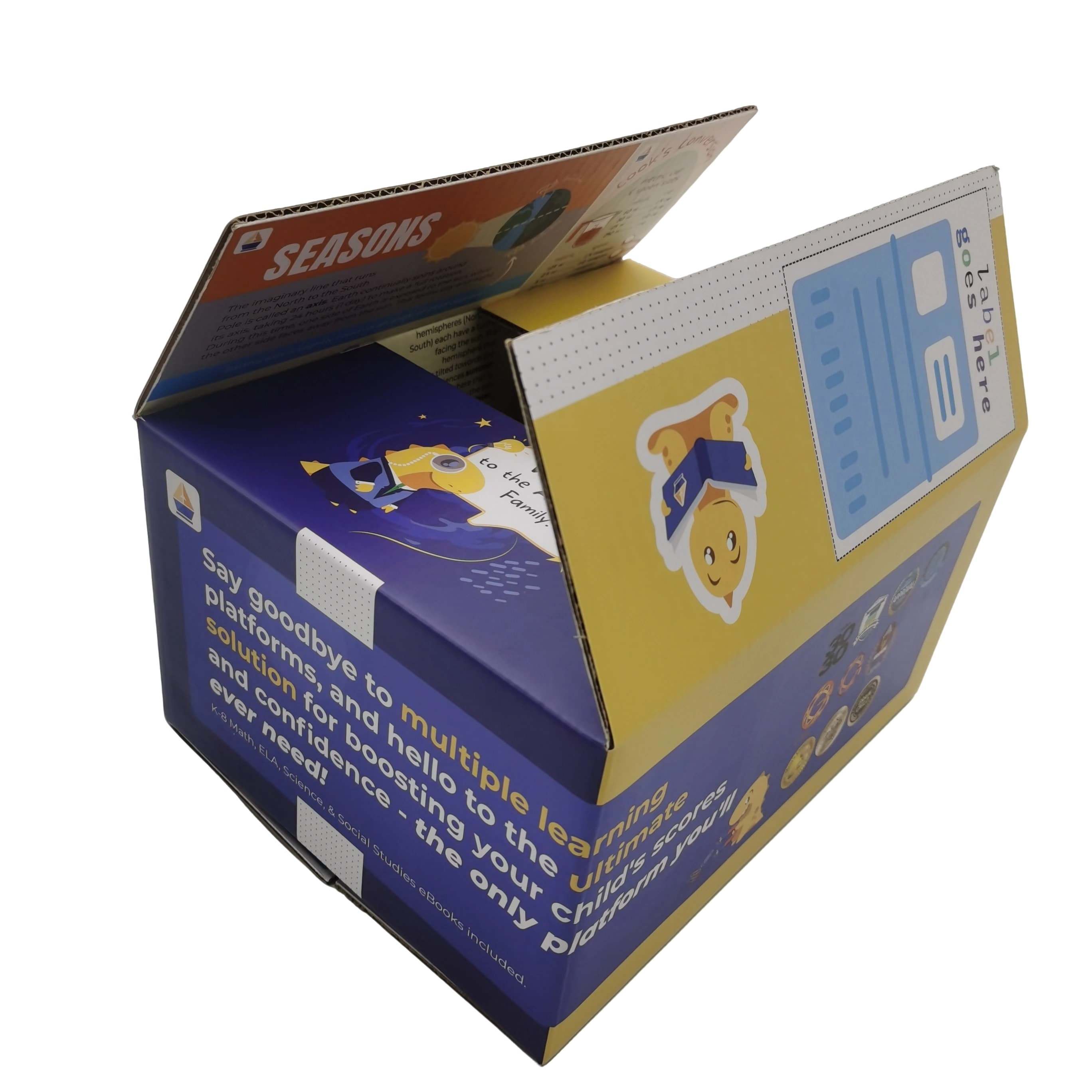 boîtes en carton ondulé 