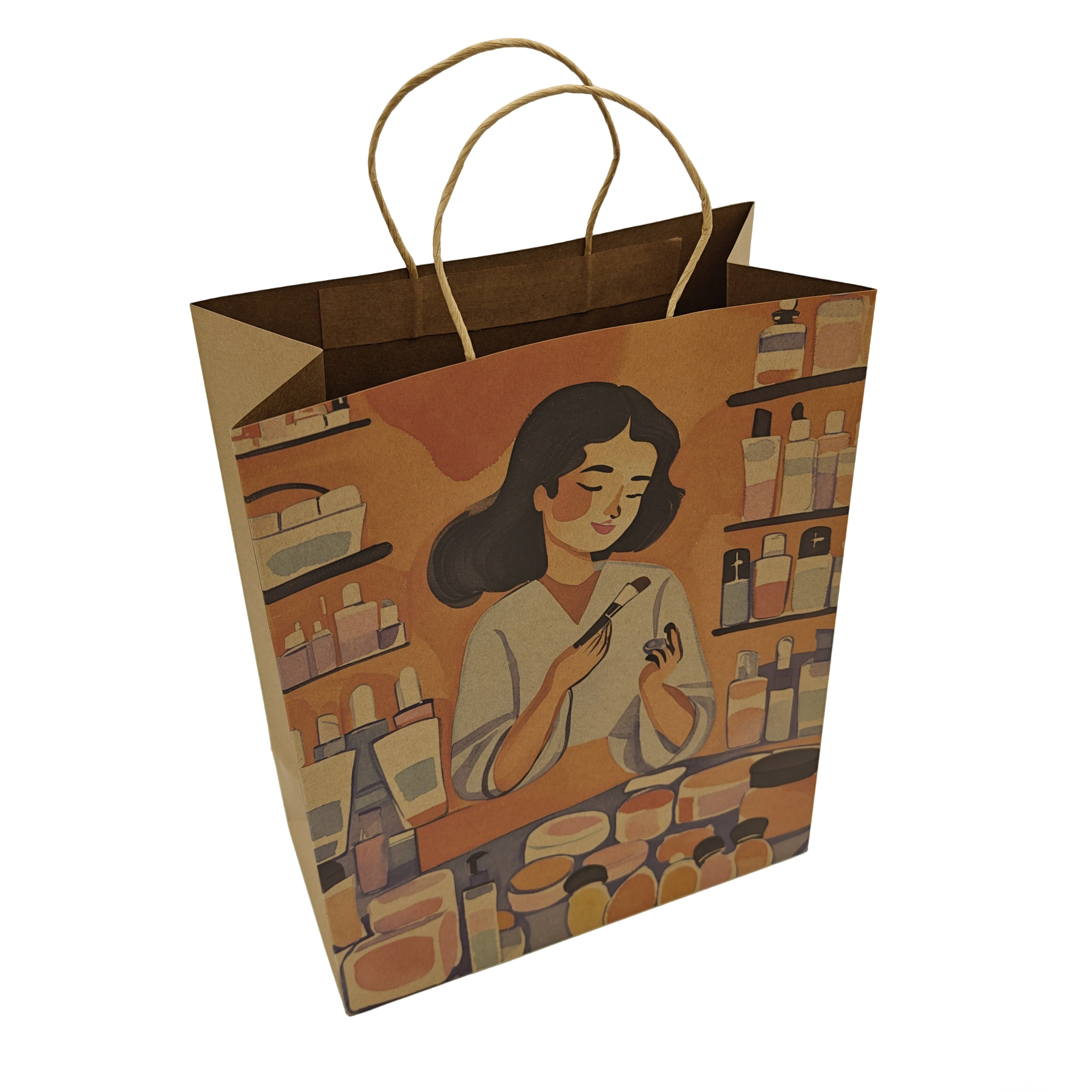  Sacs de courses en papier recyclé