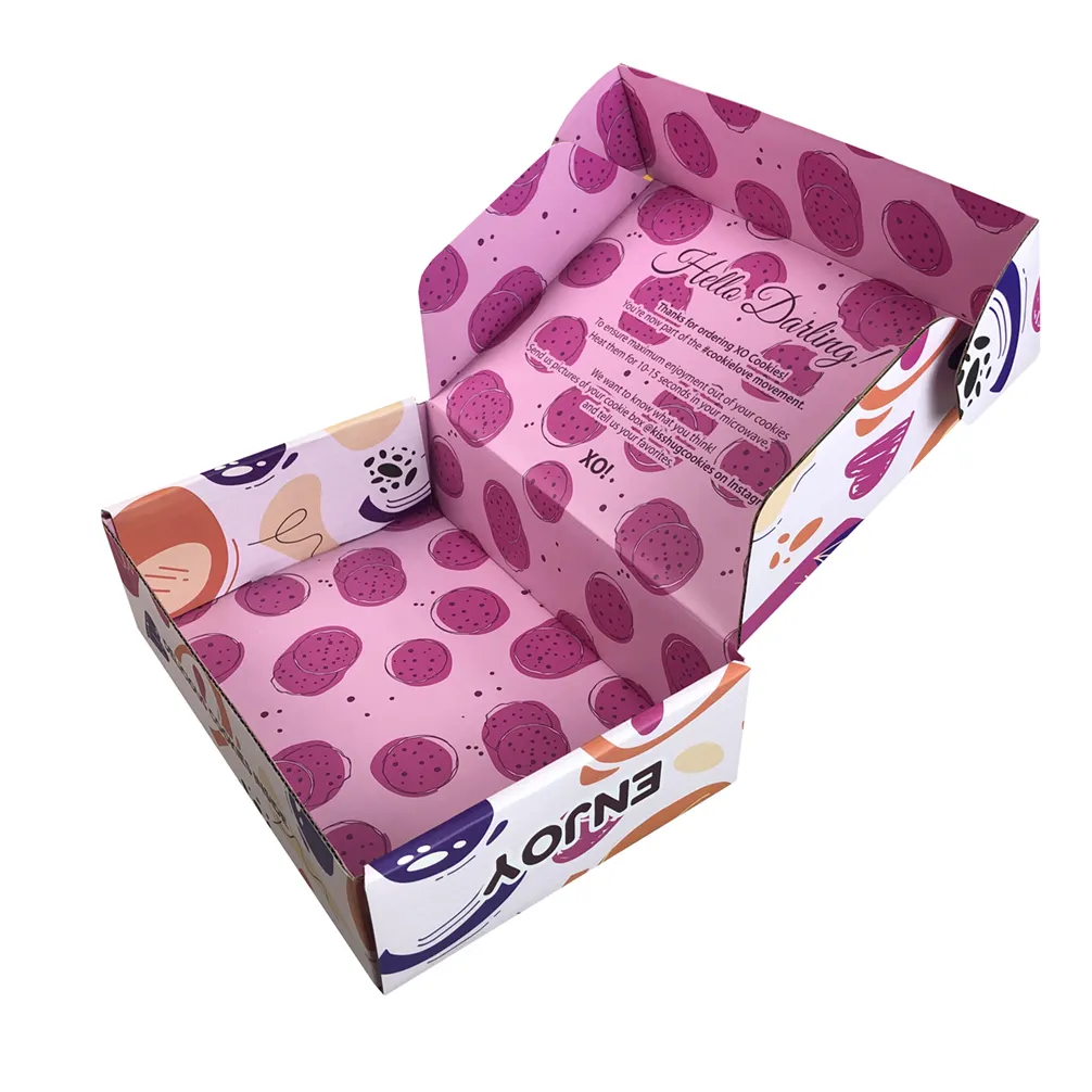 Boîtes d'expédition de couleurs personnalisées